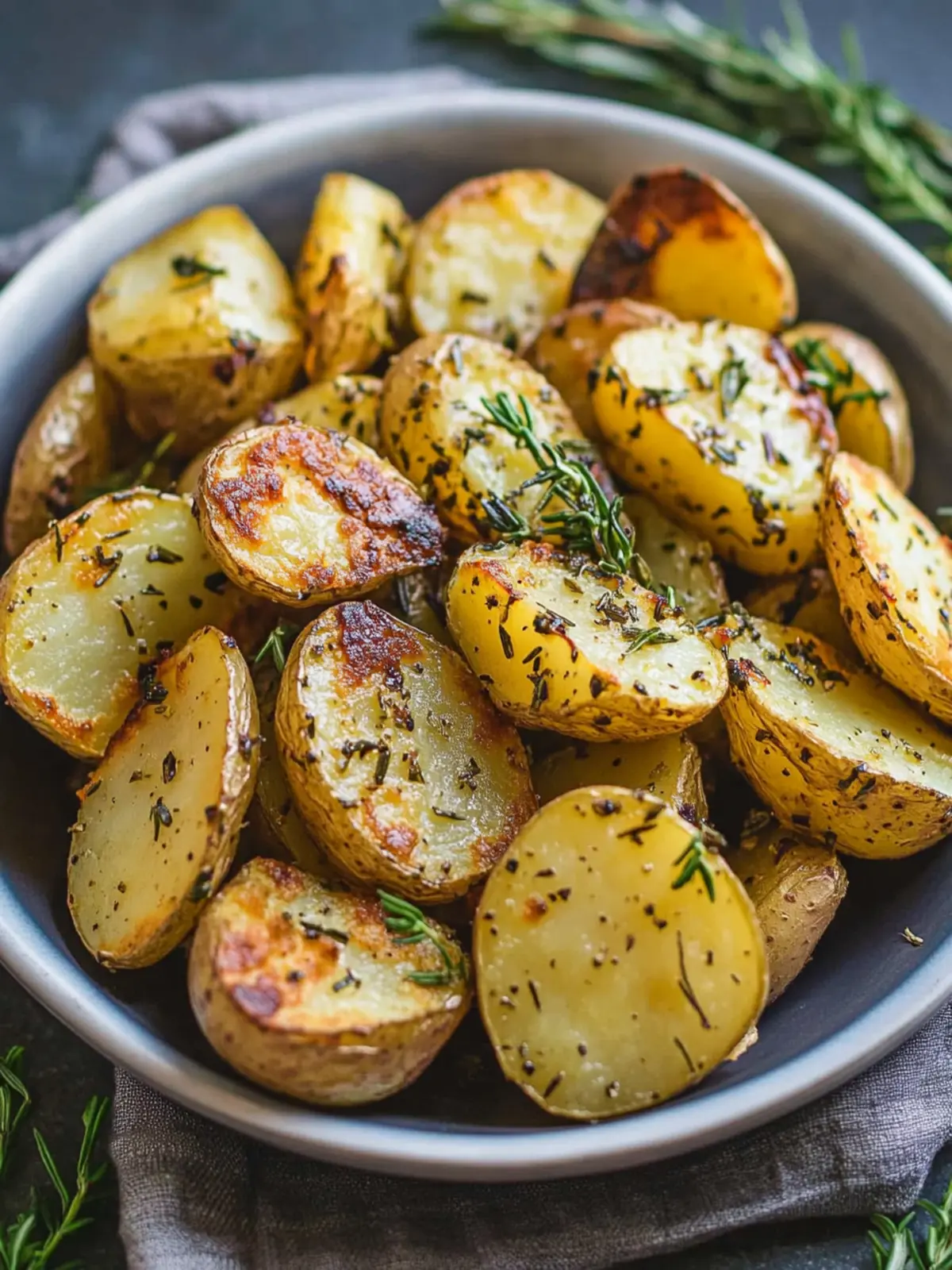 Roasted Herb Mustard Potatoes: A Healthy Side Dish Delight 4 Roasted Herb Mustard Potatoes (Whole30, Paleo, GF, Healthy Side Dish)