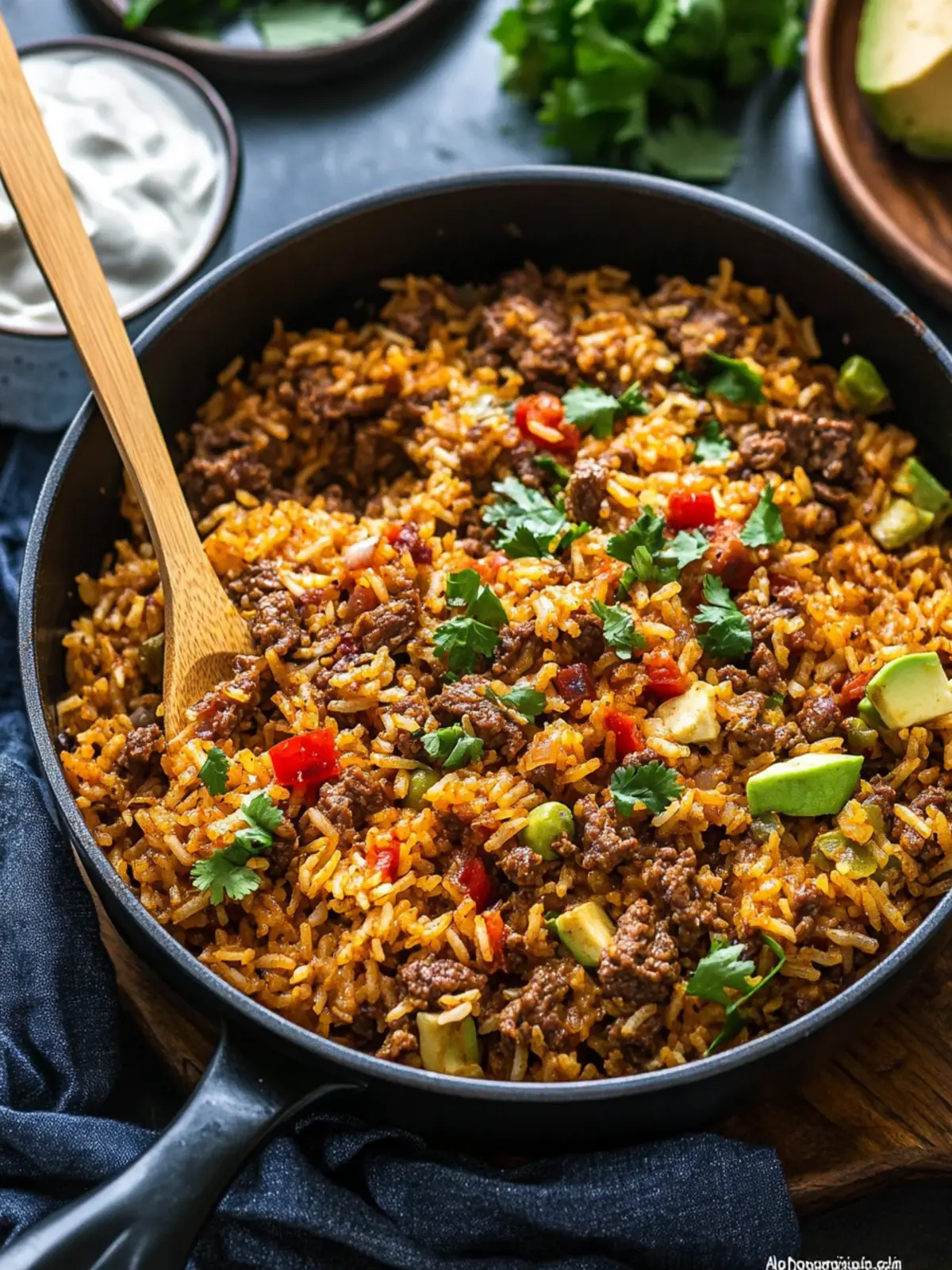 One Pot Cheesy Cajun Beef Rice for Cozy Nights In 5 One Pot Cheesy Cajun Beef Rice