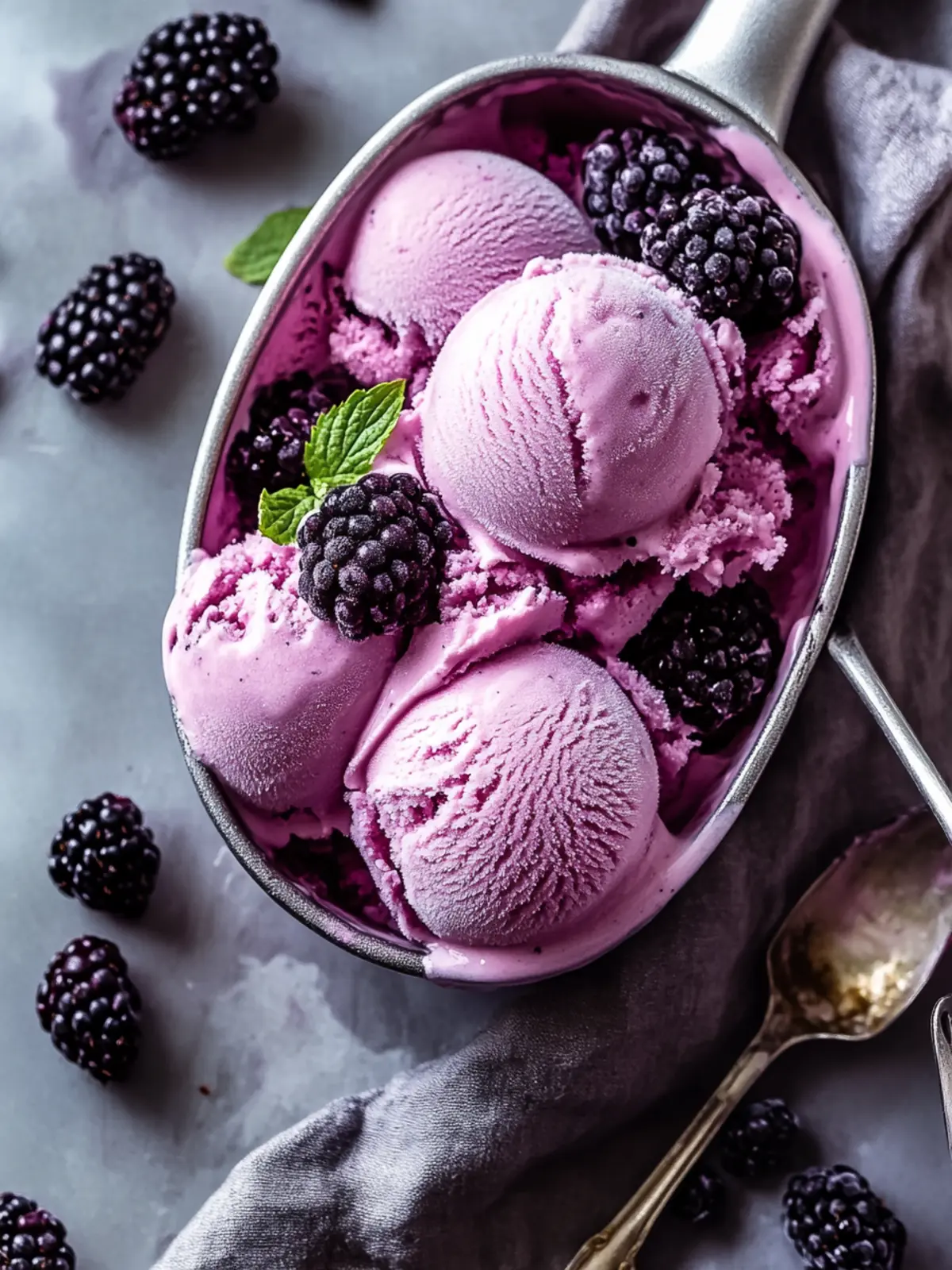 Delight in Homemade Fresh Blackberry Ice Cream Bliss 2 Homemade Fresh Blackberry Ice Cream