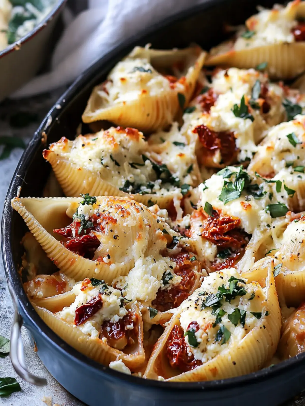 Creamy Sun-Dried Tomato and Ricotta Stuffed Shells Delight 2 Creamy Sun-Dried Tomato and Ricotta Stuffed Shells