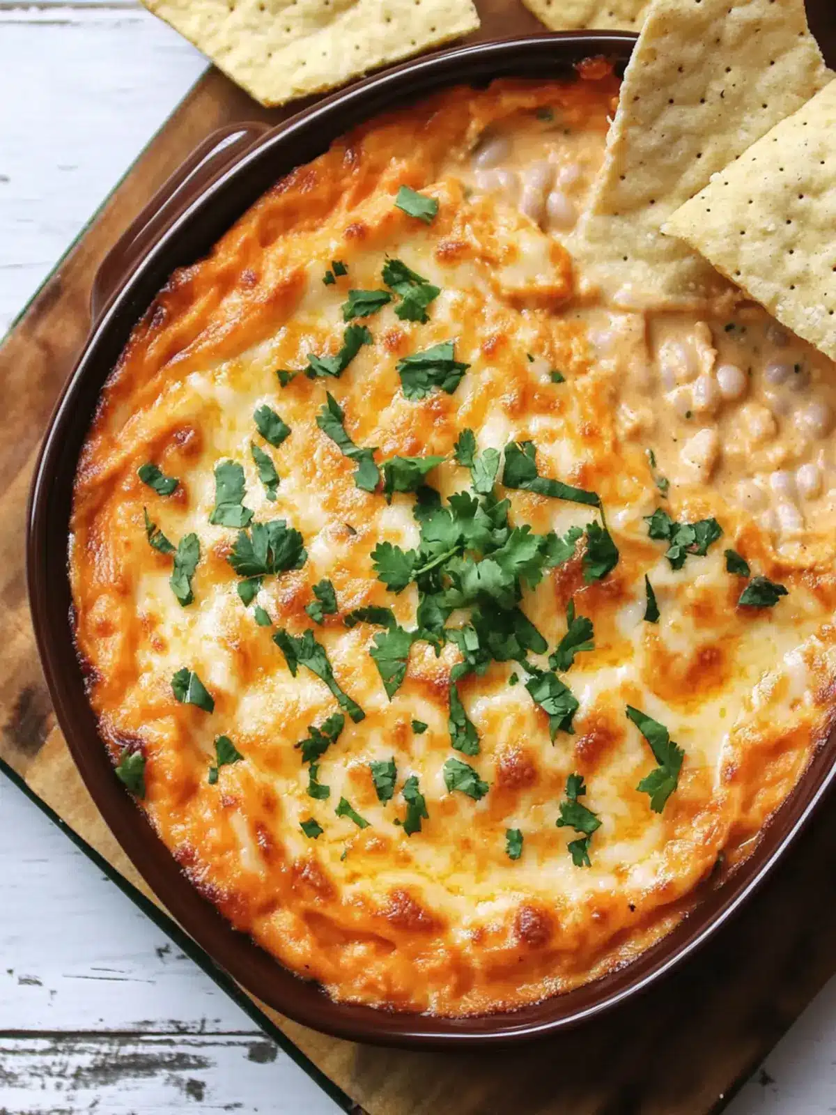 Creamy Vegetarian Cheesy White Bean Buffalo Dip Delight 5 Vegetarian Cheesy White Bean Buffalo Dip