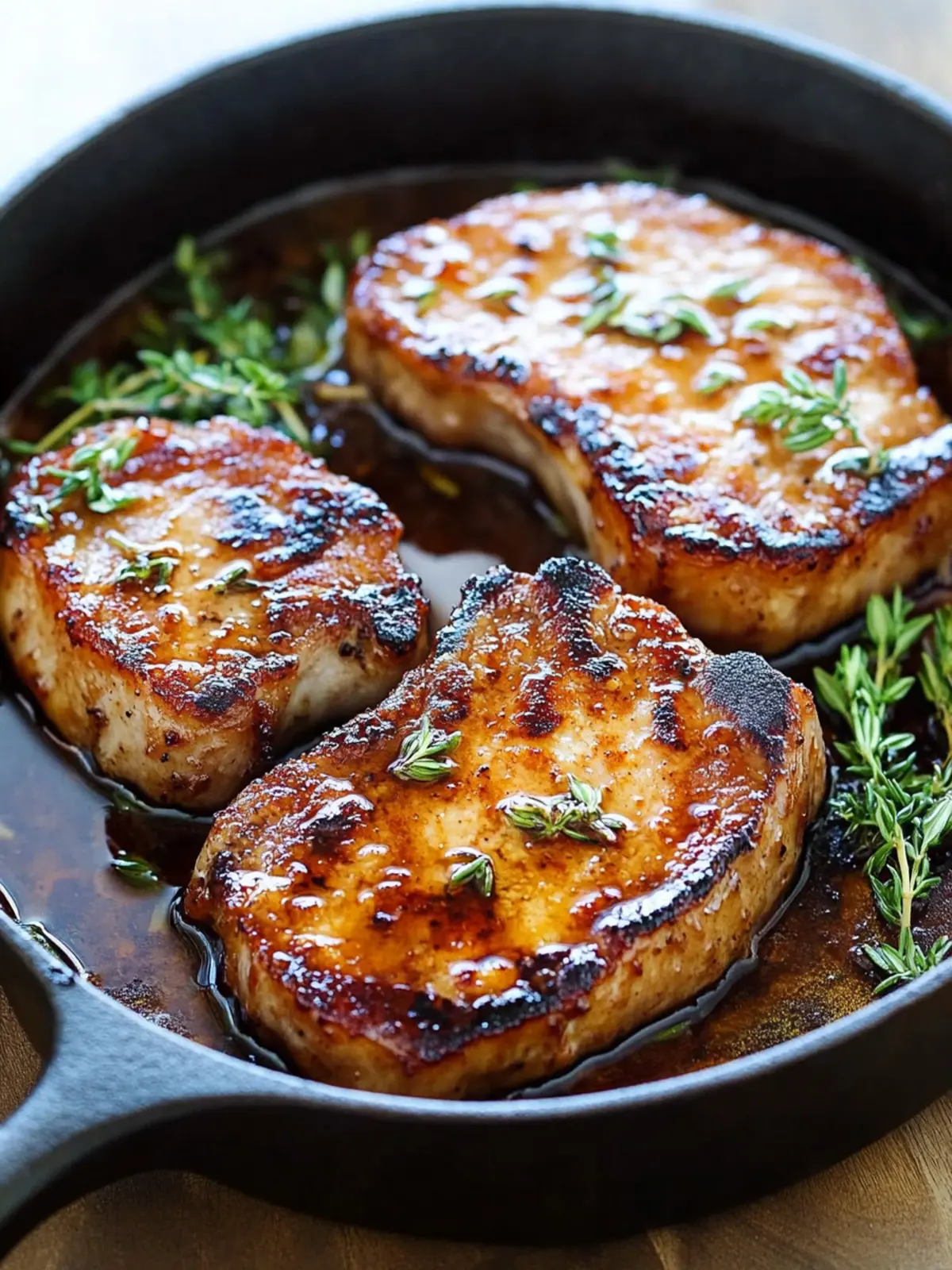 Sweet and Savory Boneless Pork Chops with Honey Garlic Bliss 3 Boneless Pork Chops