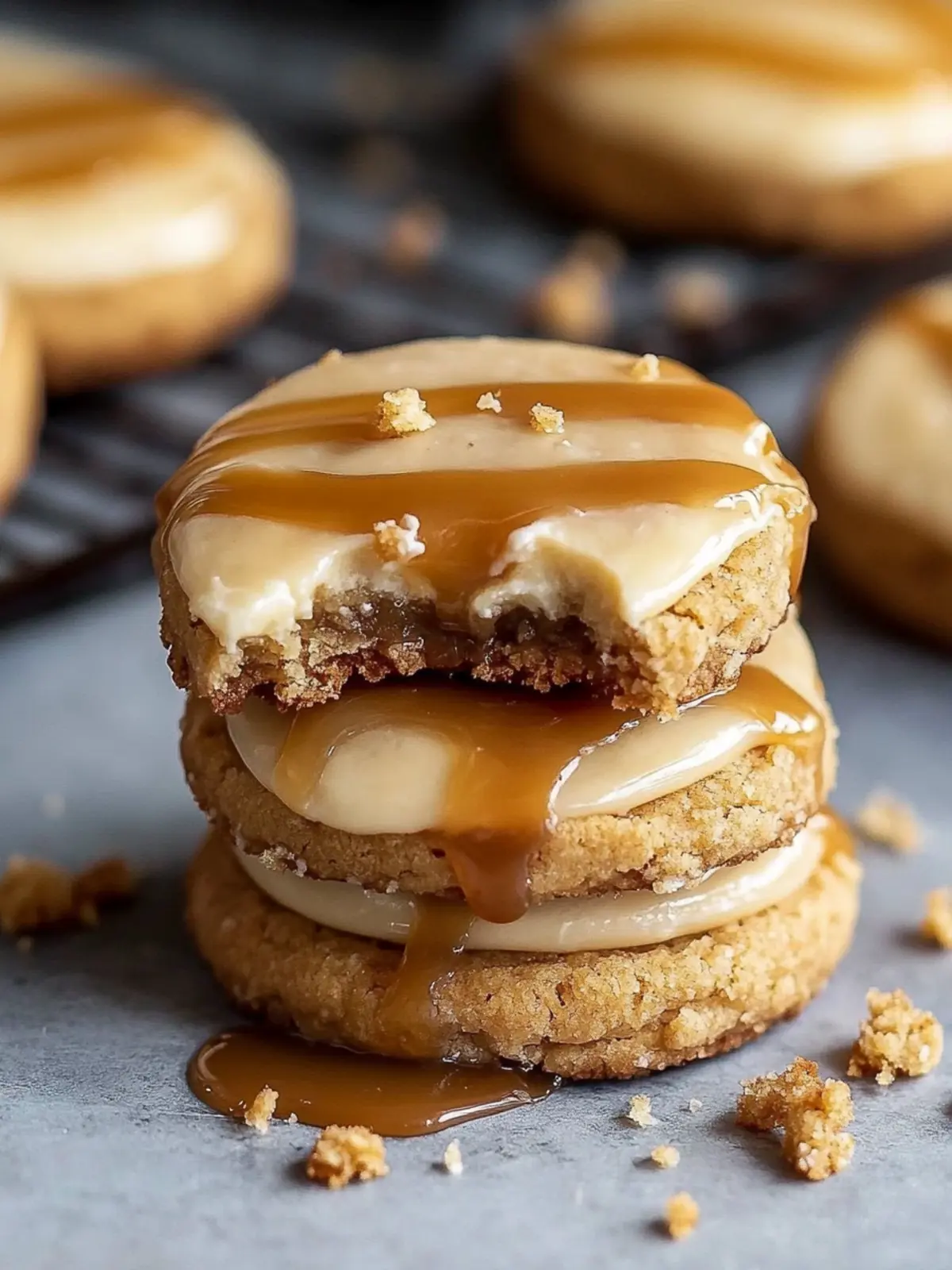 Irresistible Copycat Crumbl Salted Caramel Cheesecake Cookies 4 Copycat Crumbl Salted Caramel Cheesecake Cookies