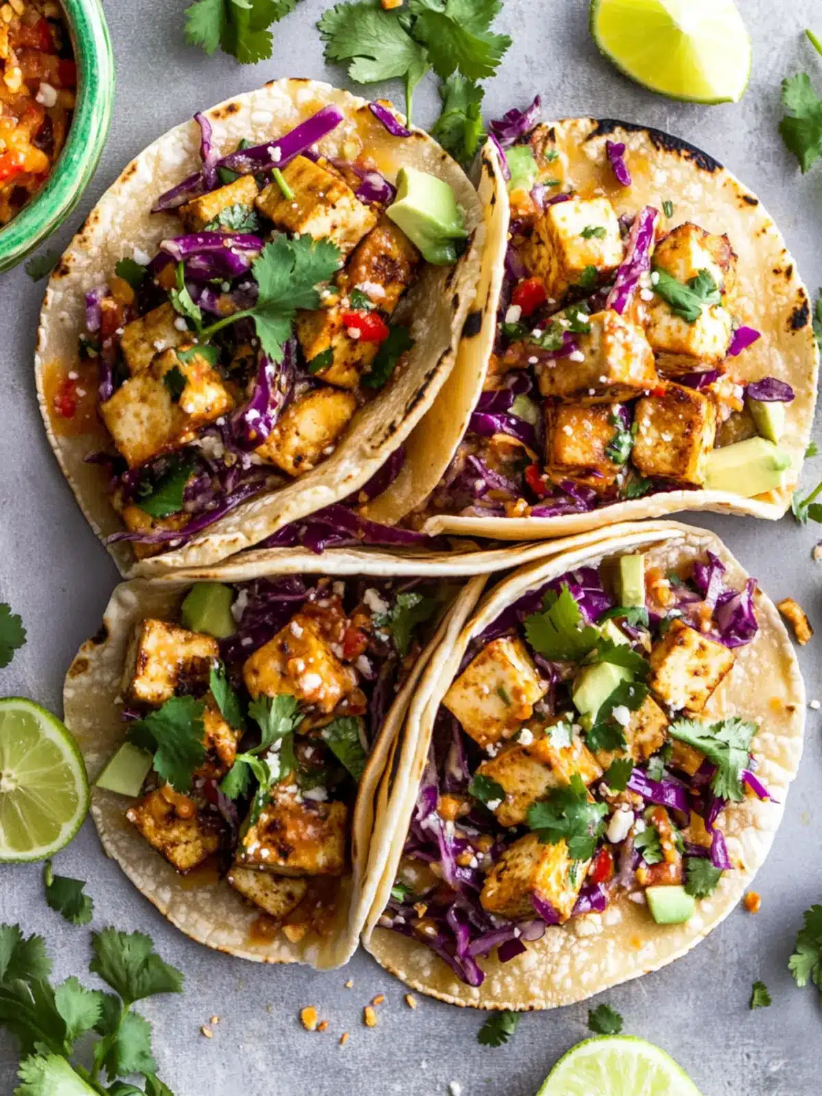 Vegan Spicy Thai Tofu Tacos: Flavor Explosion Awaiting You 4 Vegan Spicy Thai Tofu Tacos