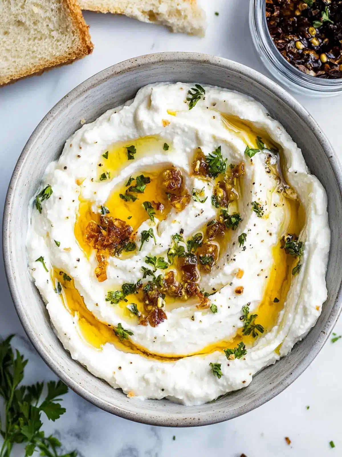 Whipped Feta Dip with Garlicky Honey: A Sweet Savory Dream 2 Whipped Feta Dip with Garlicky Honey