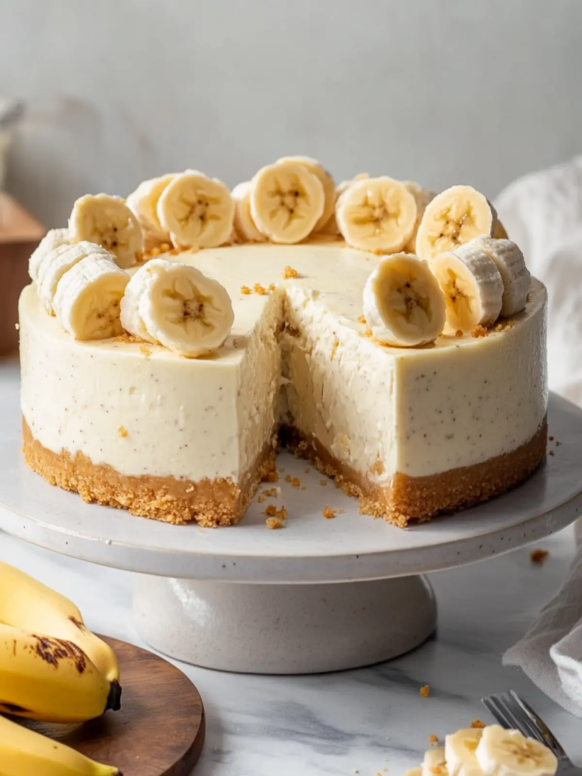 Indulge in a Creamy Banana Pudding Cheesecake Delight 2 Banana Pudding Cheesecake