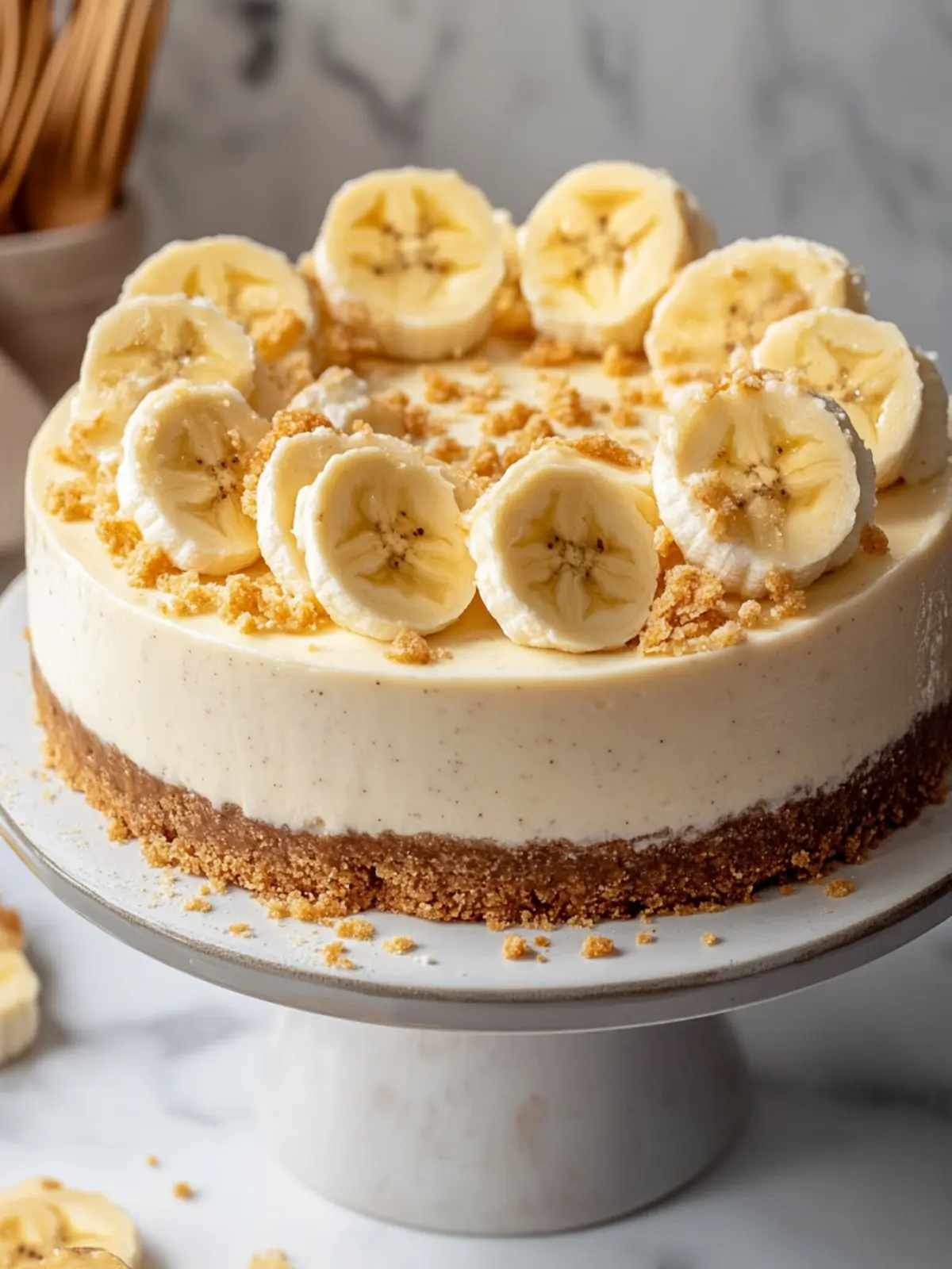 Indulge in a Creamy Banana Pudding Cheesecake Delight 4 Banana Pudding Cheesecake