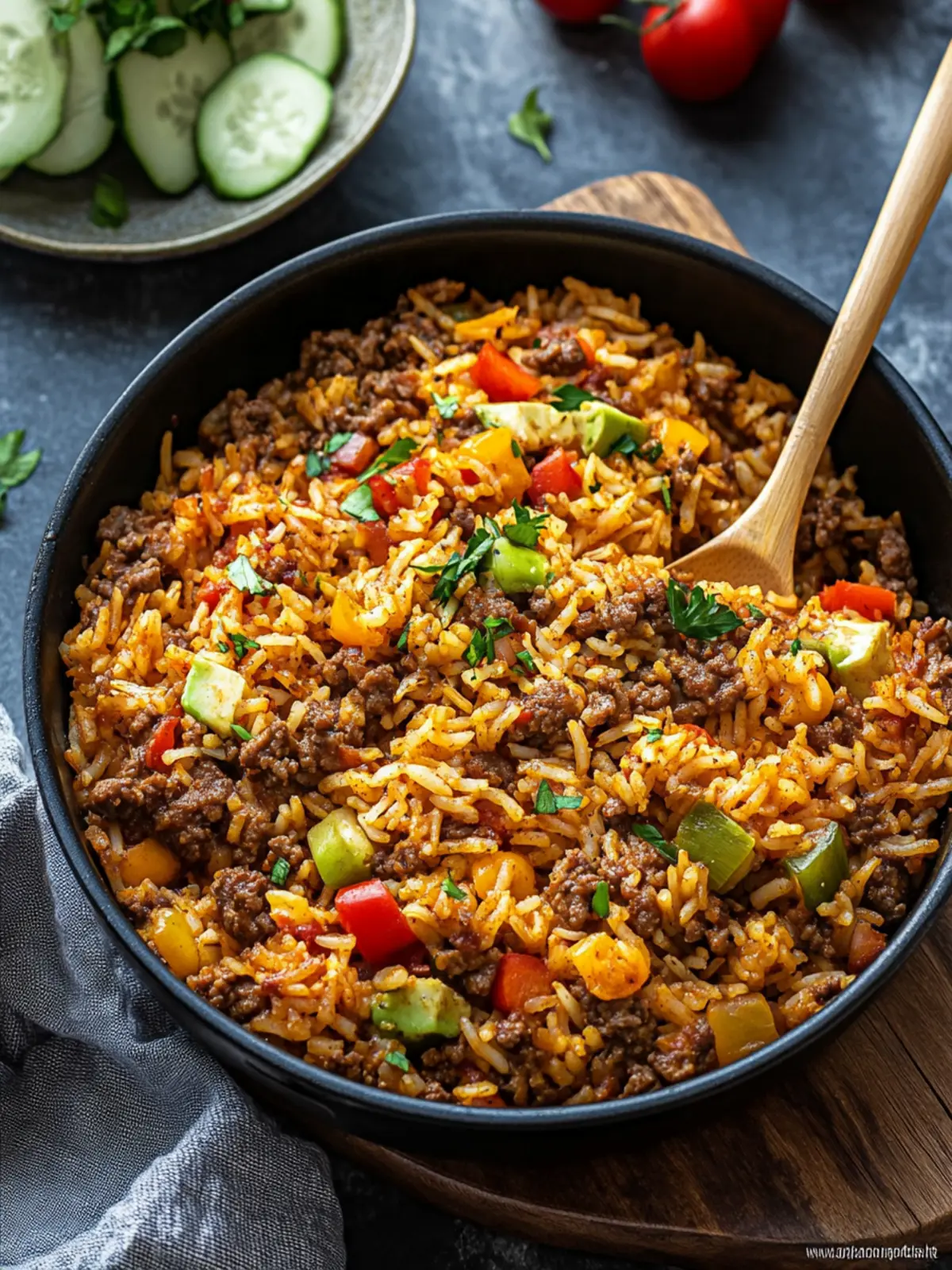 One Pot Cheesy Cajun Beef Rice for Cozy Nights In 3 One Pot Cheesy Cajun Beef Rice