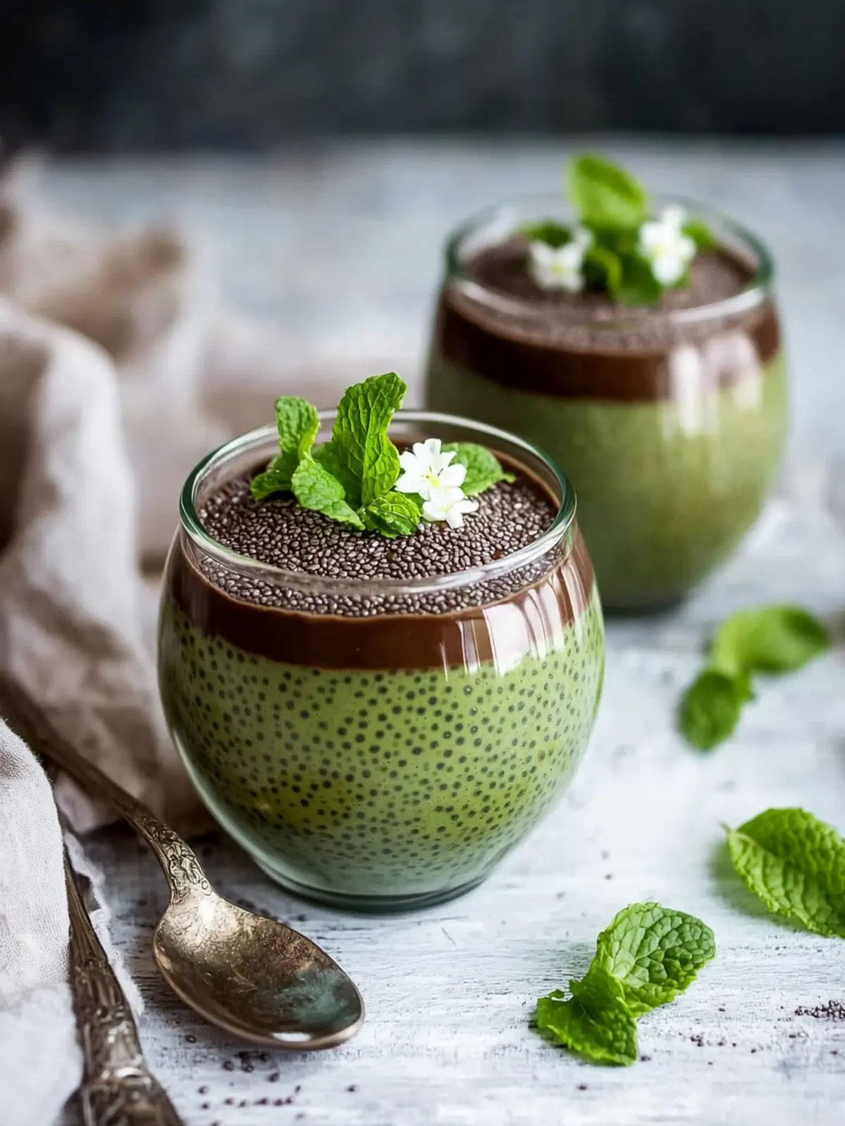 Delicious Matcha Mint Chocolate Chia Pudding to Indulge Your Cravings 5 Matcha Mint Chocolate Chia Pudding