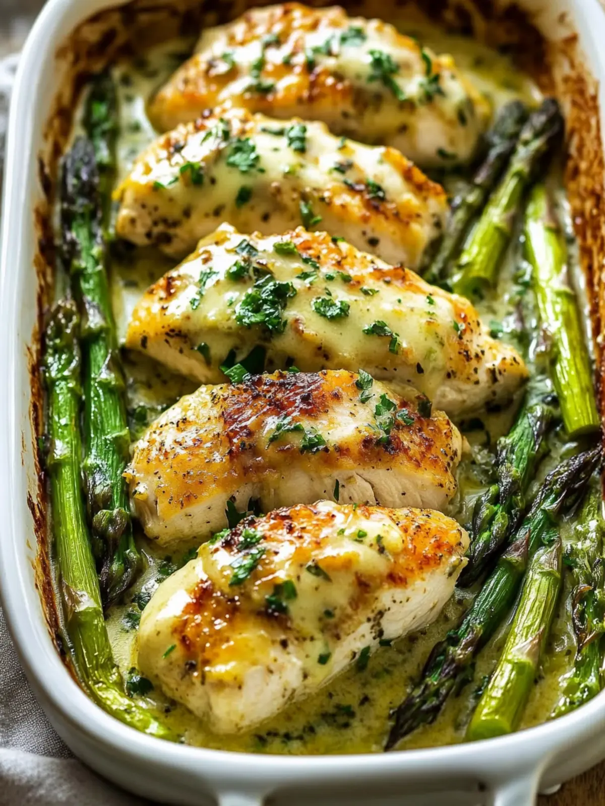 Irresistibly Creamy Baked Chicken and Asparagus Delight 5 Creamy Baked Chicken and Asparagus