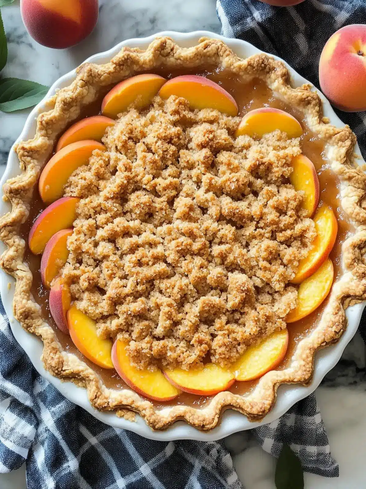 Irresistibly Easy Peach Crumble Pie With Streusel Delight 5 Easy Peach Crumble Pie With Streusel