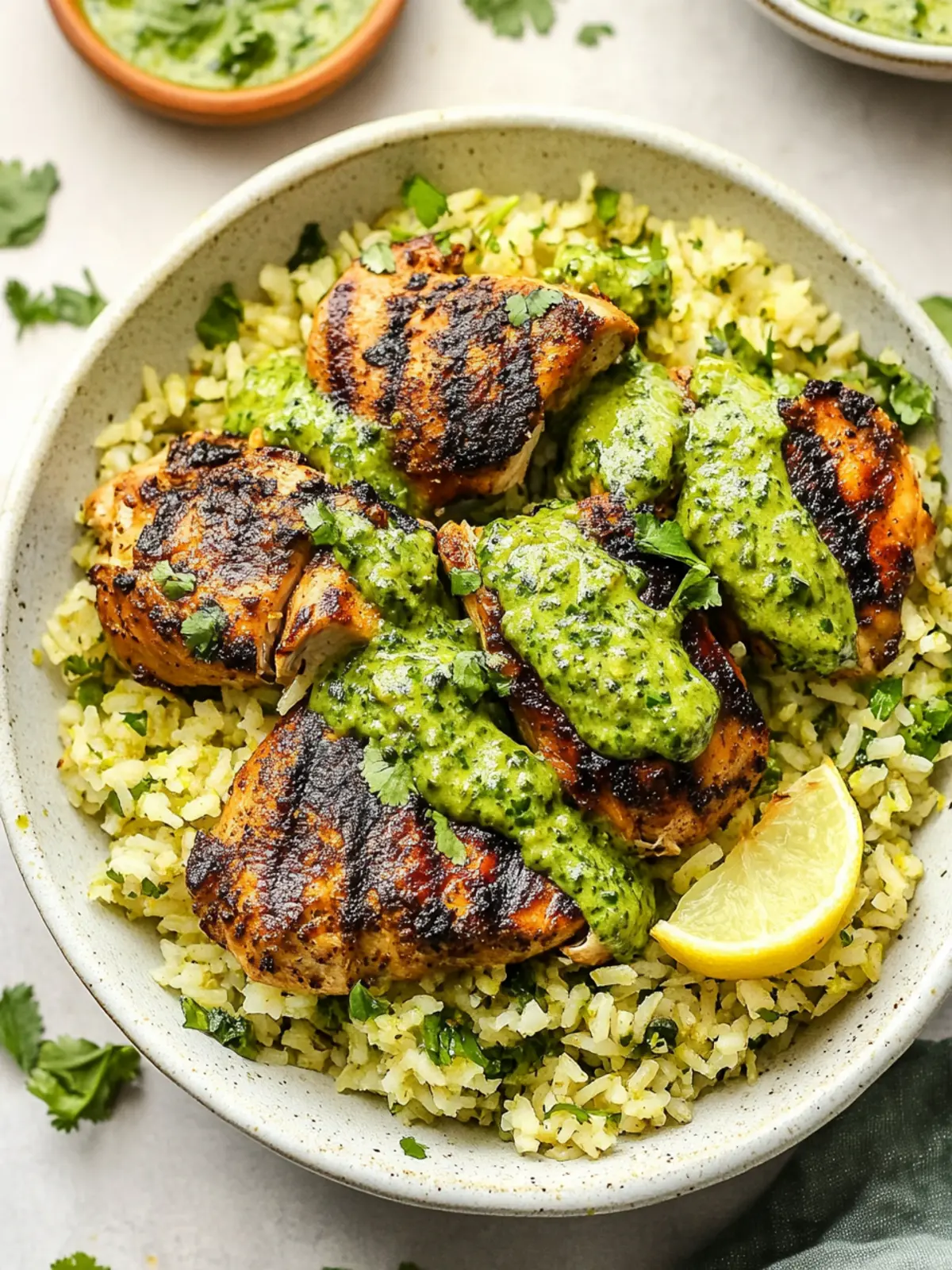 Savor Peruvian Chicken & Rice with Green Sauce Tonight 4 Peruvian Chicken & Rice with Green Sauce