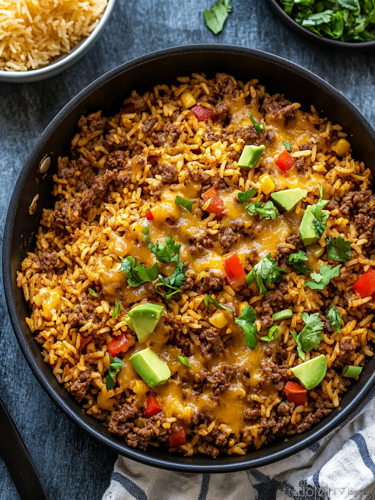 One Pot Cheesy Cajun Beef Rice for Cozy Nights In 4 One Pot Cheesy Cajun Beef Rice