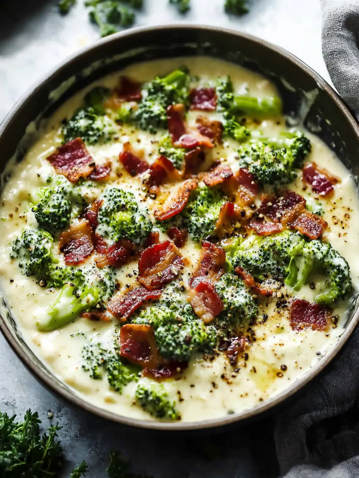 Creamy Broccoli & Bacon Bliss You Can Make Tonight 4 Creamy Broccoli & Bacon