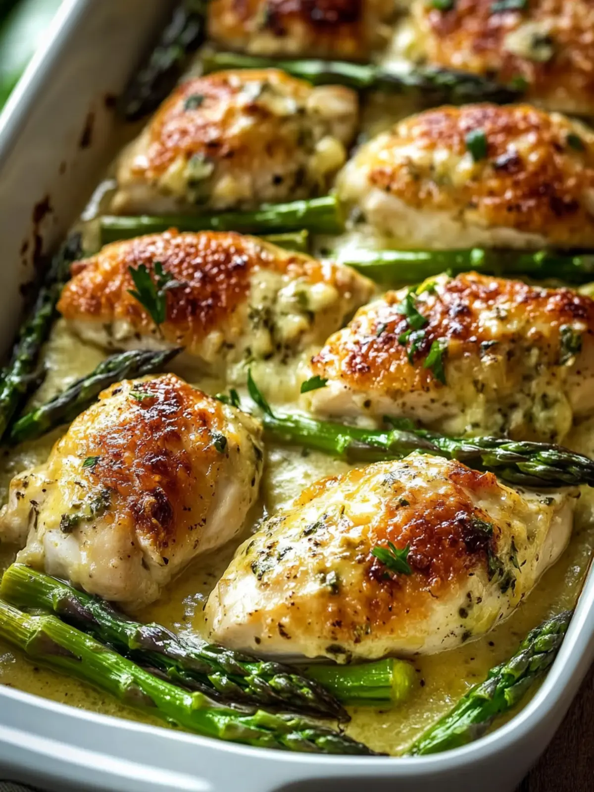 Irresistibly Creamy Baked Chicken and Asparagus Delight 4 Creamy Baked Chicken and Asparagus