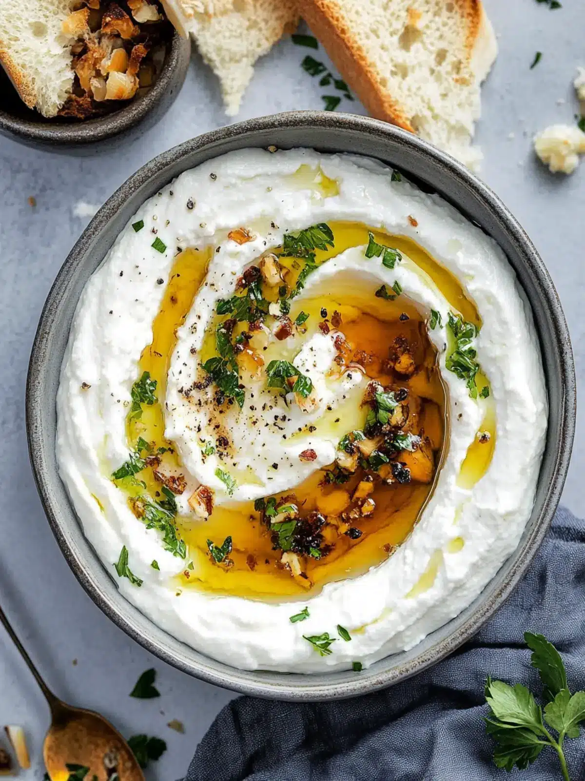 Whipped Feta Dip with Garlicky Honey: A Sweet Savory Dream 5 Whipped Feta Dip with Garlicky Honey