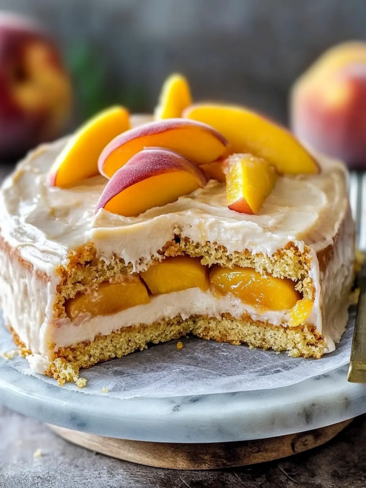 Irresistible Brown Sugar Peach Cake for Your Sweet Cravings 5 Brown Sugar Peach Cake
