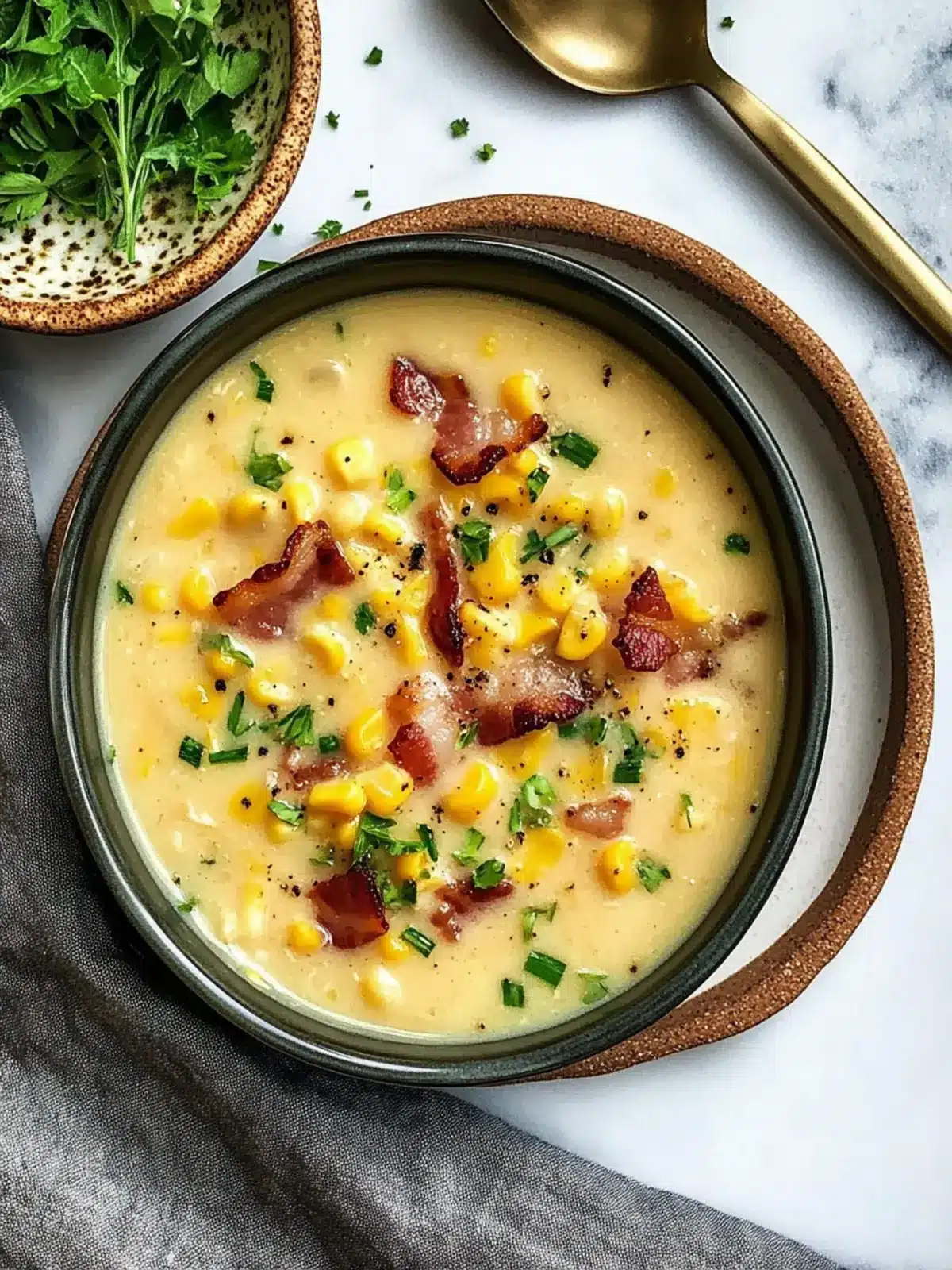Creamy Corn Chowder with Bacon That'll Warm Your Soul 2 Corn Chowder with Bacon