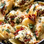 Creamy Sun-Dried Tomato and Ricotta Stuffed Shells Delight 3 Creamy Sun-Dried Tomato and Ricotta Stuffed Shells