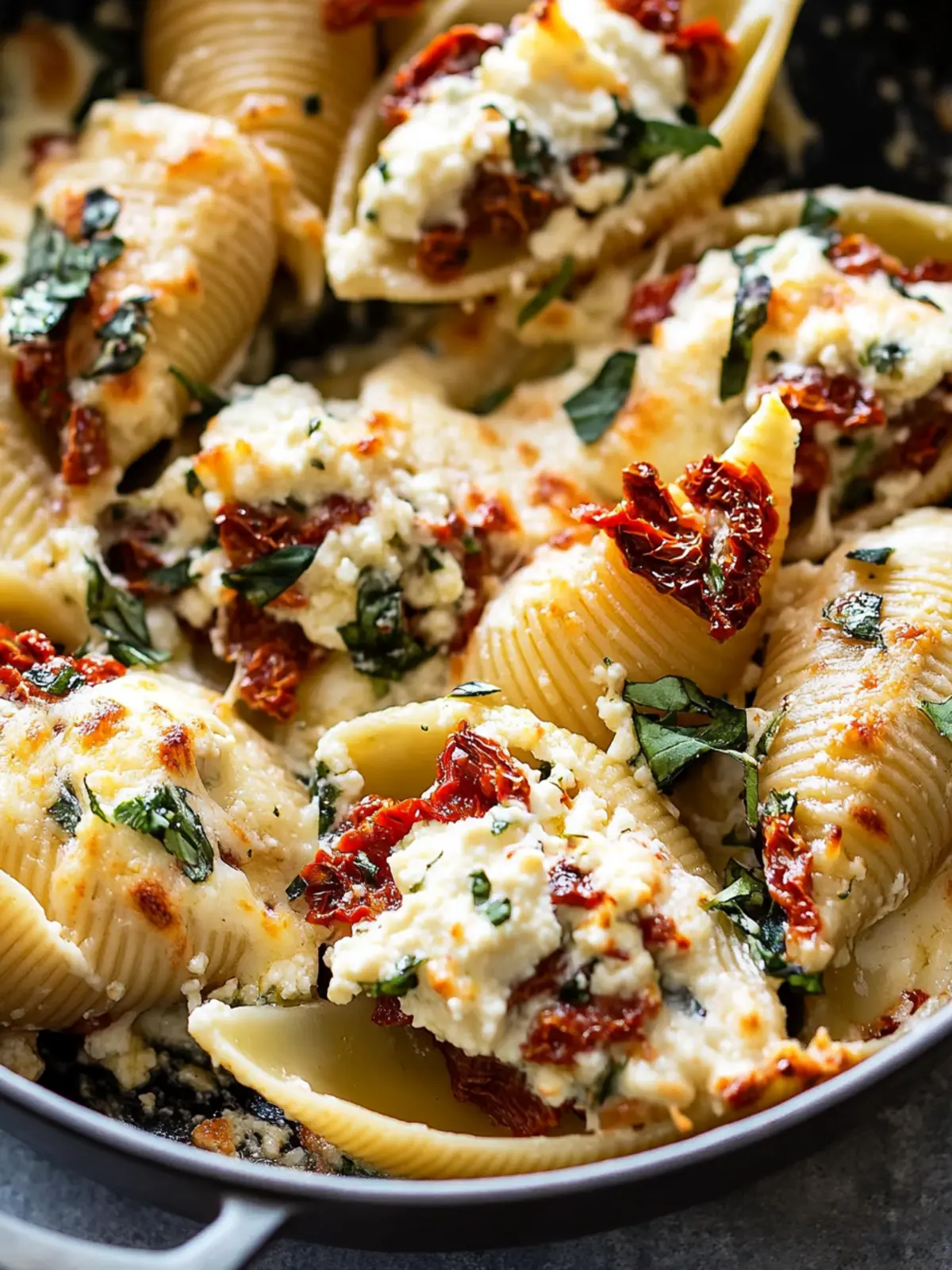 Creamy Sun-Dried Tomato and Ricotta Stuffed Shells Delight 5 Creamy Sun-Dried Tomato and Ricotta Stuffed Shells