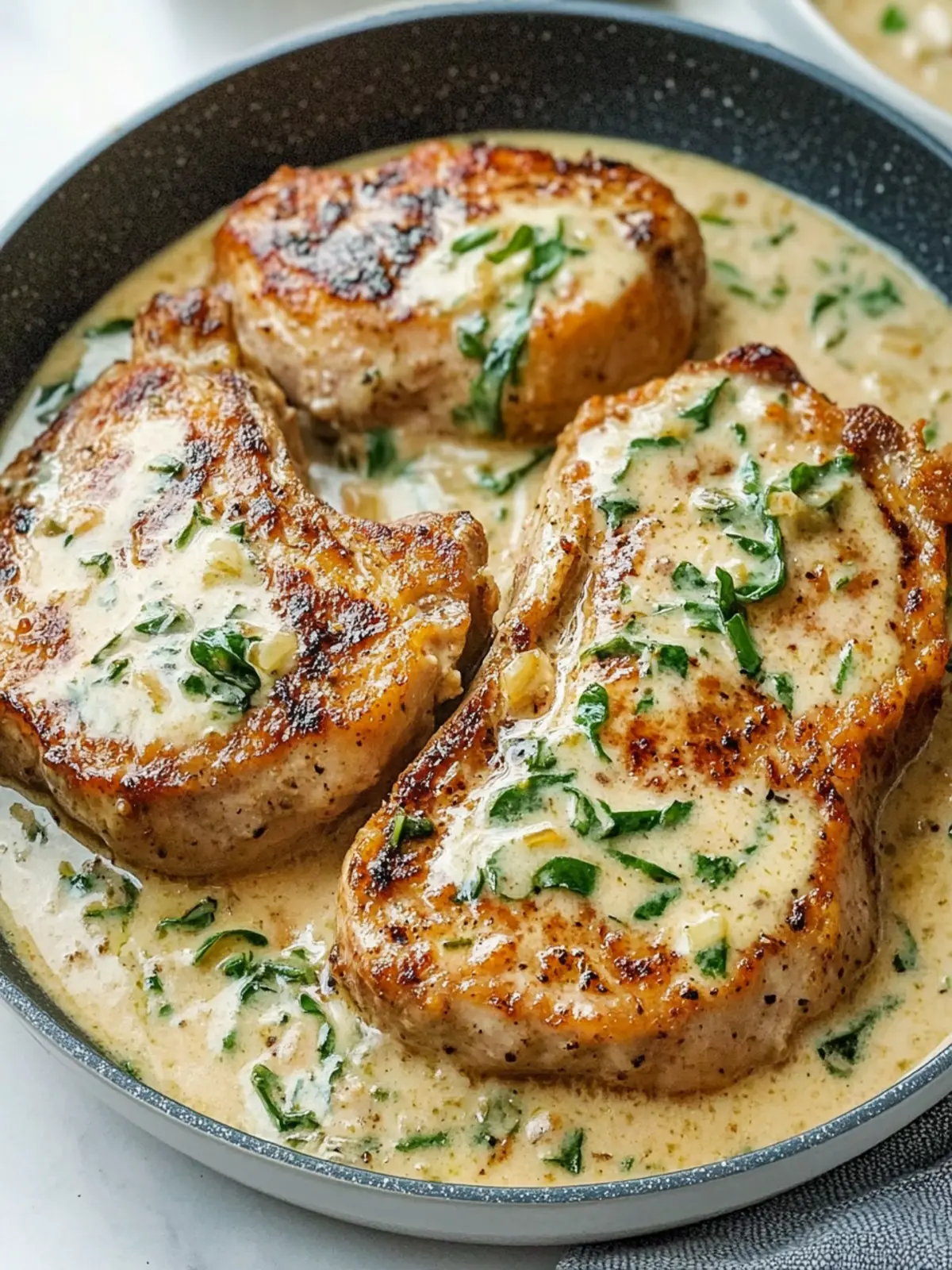 Creamy Garlic Pork Chops: A Flavorful Dinner Adventure 3 Creamy Garlic Pork Chops