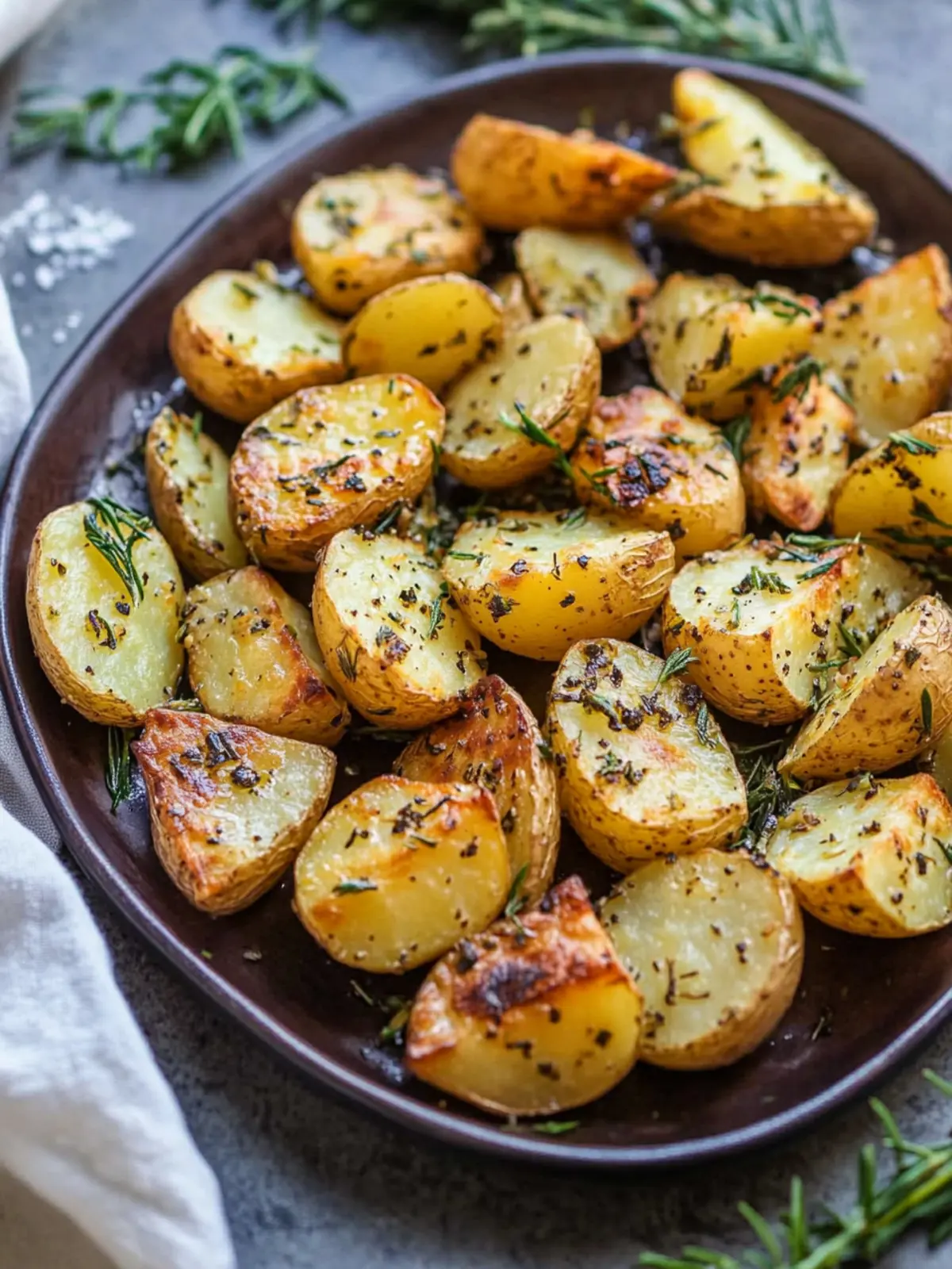 Roasted Herb Mustard Potatoes: A Healthy Side Dish Delight 3 Roasted Herb Mustard Potatoes (Whole30, Paleo, GF, Healthy Side Dish)