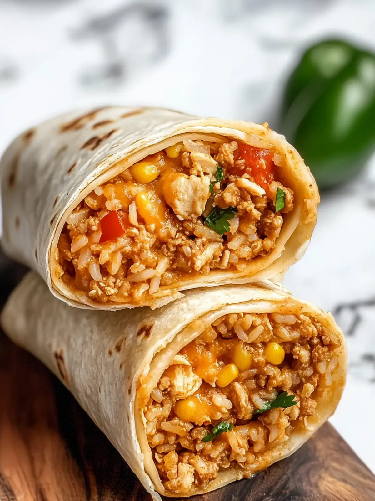 Cheesy Ground Chicken and Rice Burritos You’ll Crave Daily 4 Cheesy Ground Chicken and Rice Burritos