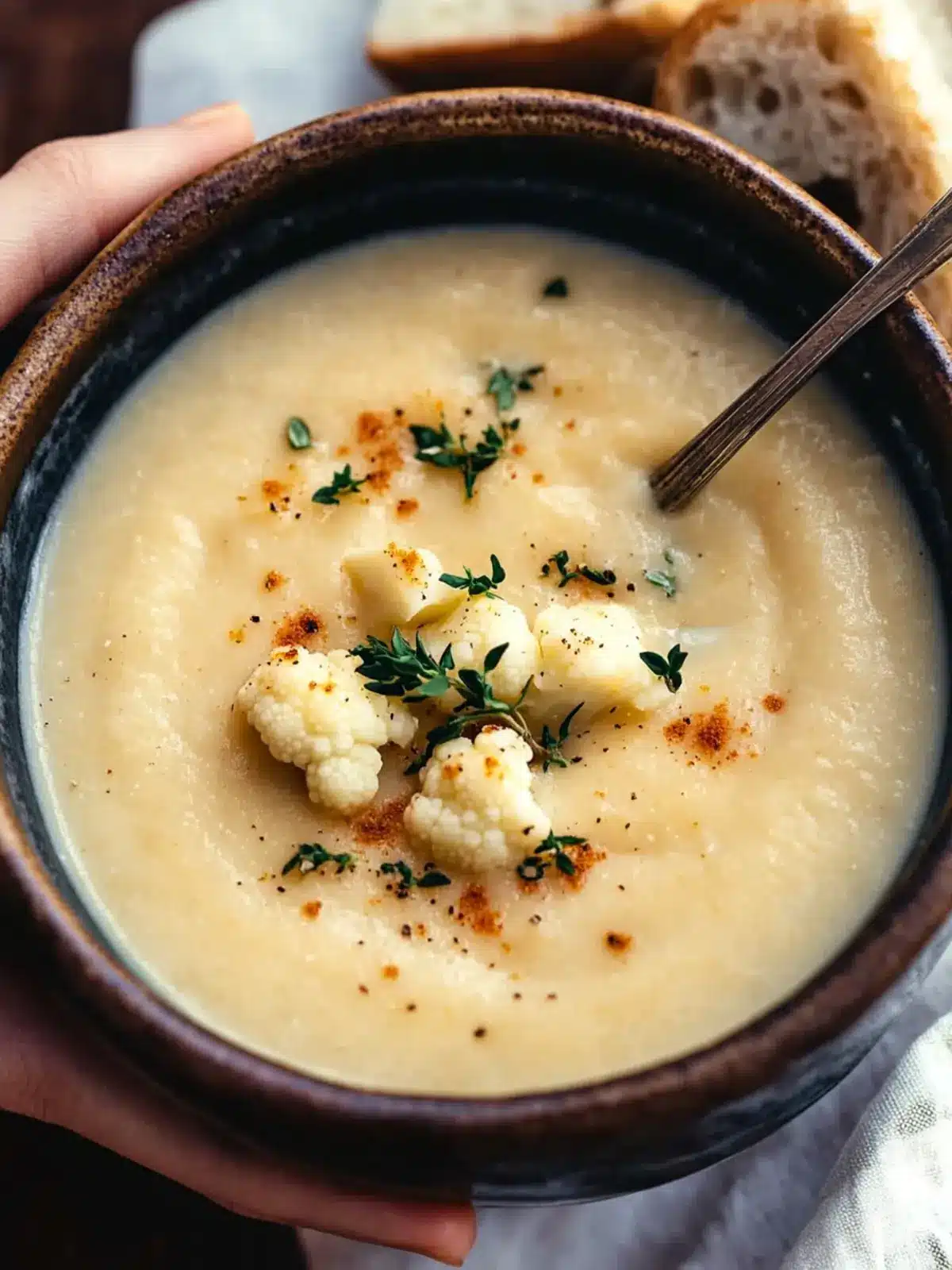 Irresistibly Creamy Cauliflower White Bean Soup Recipe 5 Creamy Cauliflower White Bean Soup