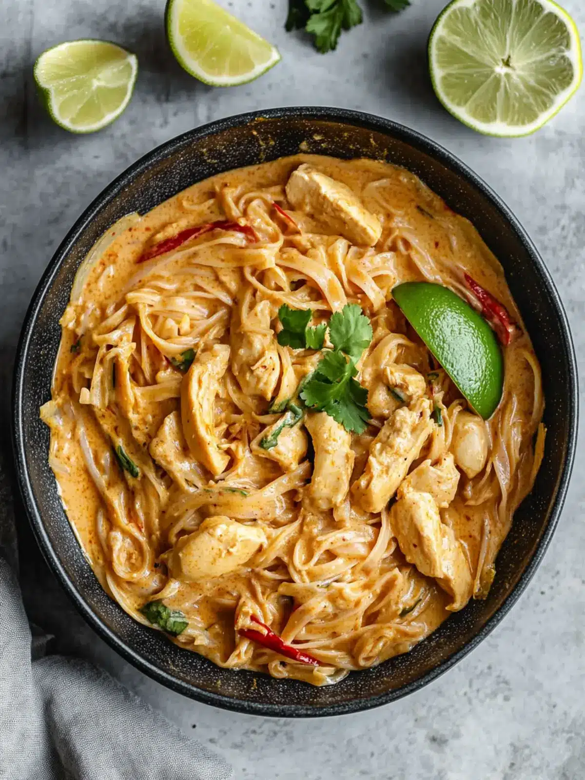 Thai Curry Noodles with Chicken in a Crazy Good Sauce 2 Thai Curry Noodles with Chicken (Crazy Good Sauce!)