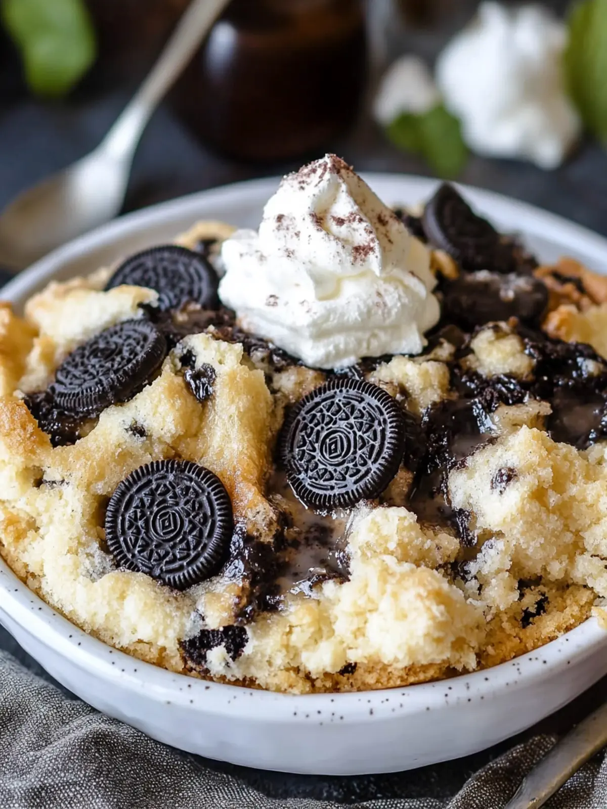 Delicious 3 Step Oreo Cookie Dump Cobbler You Can’t Resist 3 3 Step Oreo Cookie Dump Cobbler