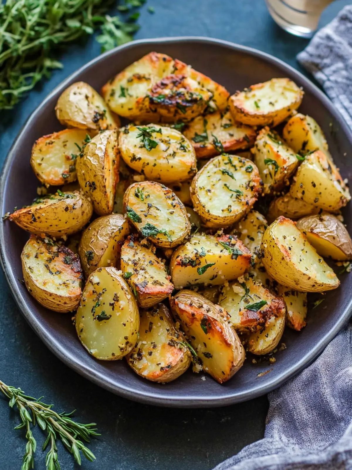 Roasted Herb Mustard Potatoes: A Healthy Side Dish Delight 5 Roasted Herb Mustard Potatoes (Whole30, Paleo, GF, Healthy Side Dish)