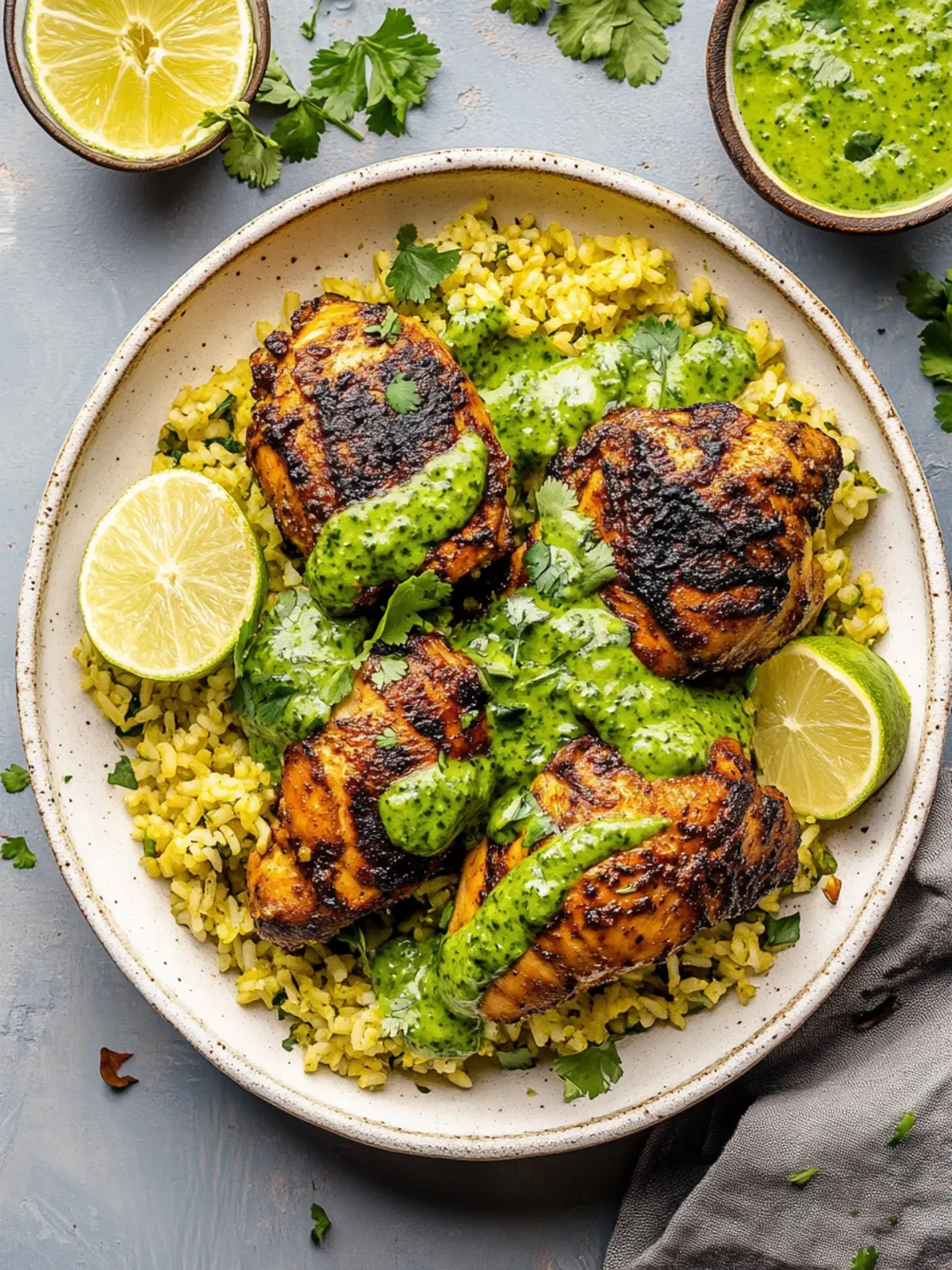 Savor Peruvian Chicken & Rice with Green Sauce Tonight 3 Peruvian Chicken & Rice with Green Sauce