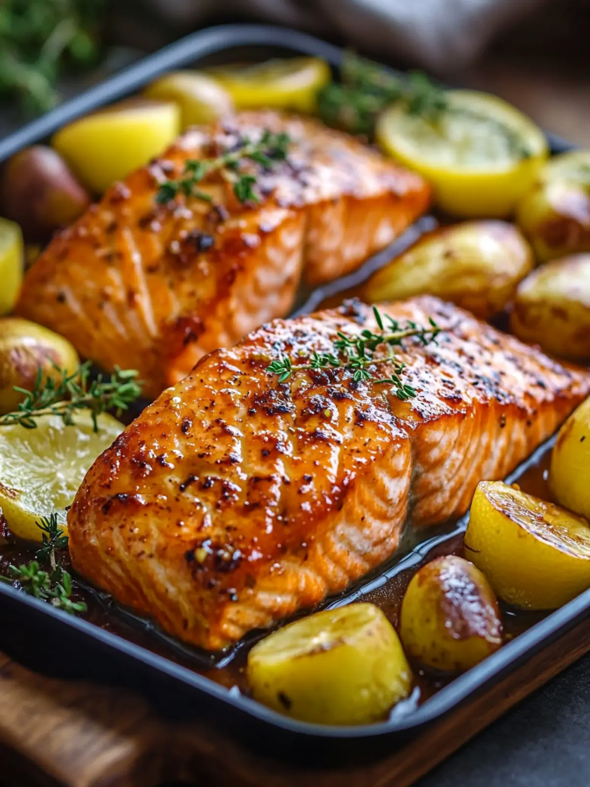 One-Pan Maple Glazed Salmon with Veggies in 30 Minutes 3 One-Pan Maple Glazed Salmon