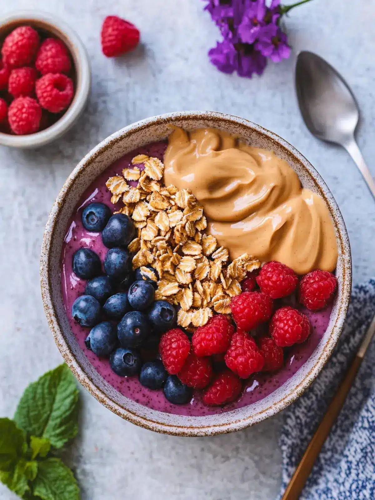 Indulge in a Creamy Peanut Butter Acai Bowl Bliss 3 Peanut Butter Acai Bowl