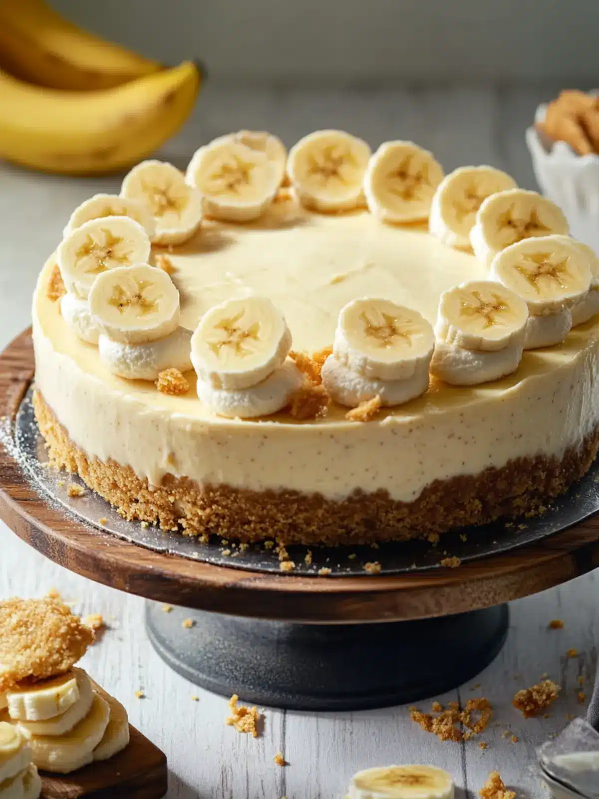 Indulge in a Creamy Banana Pudding Cheesecake Delight 5 Banana Pudding Cheesecake