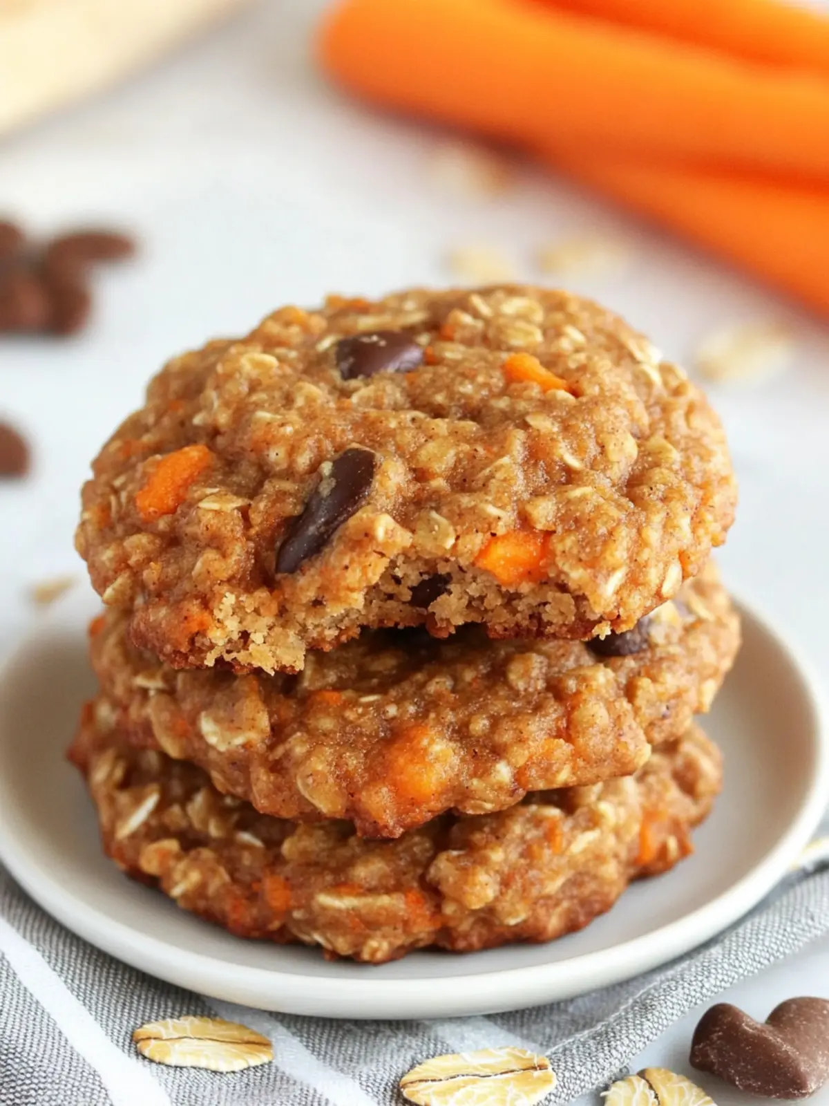 Healthy Carrot Cake Oatmeal Cookies for Guilt-Free Indulgence 4 Healthy Carrot Cake Oatmeal Cookies