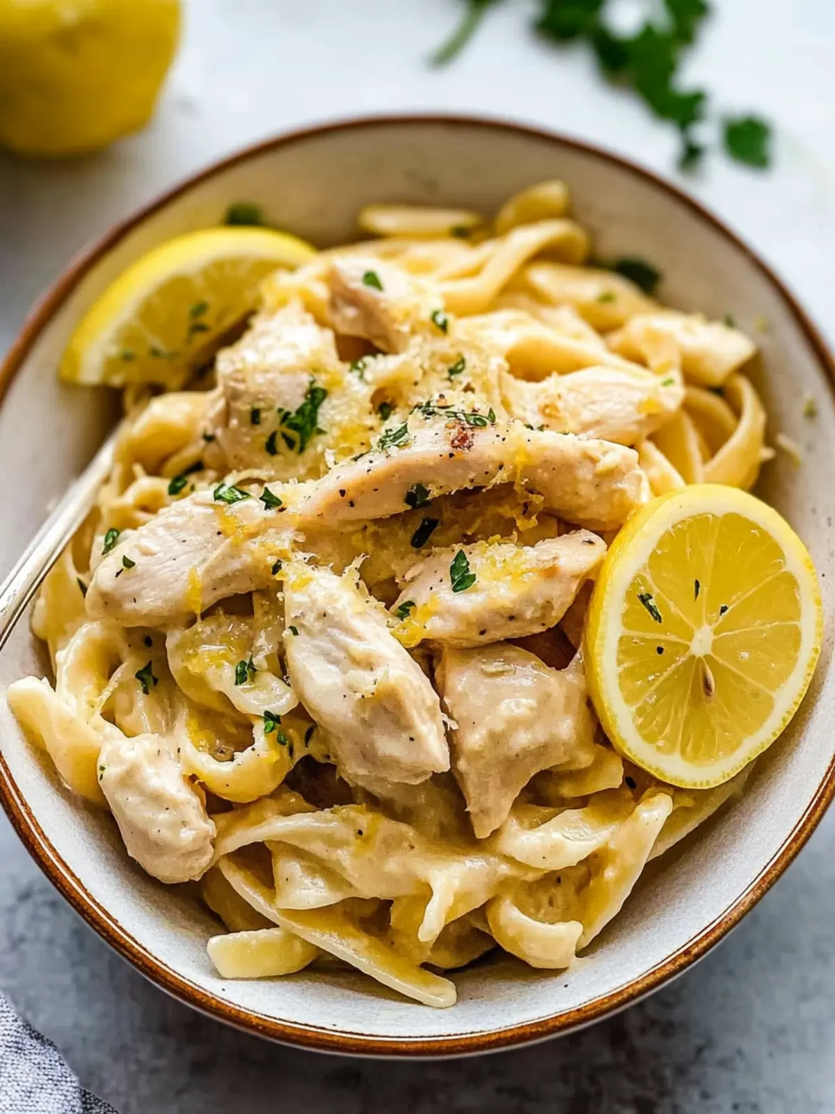 Delicious Creamy Lemon Pasta with Chicken Ready in 30 Minutes 4 Creamy Lemon Pasta with Chicken