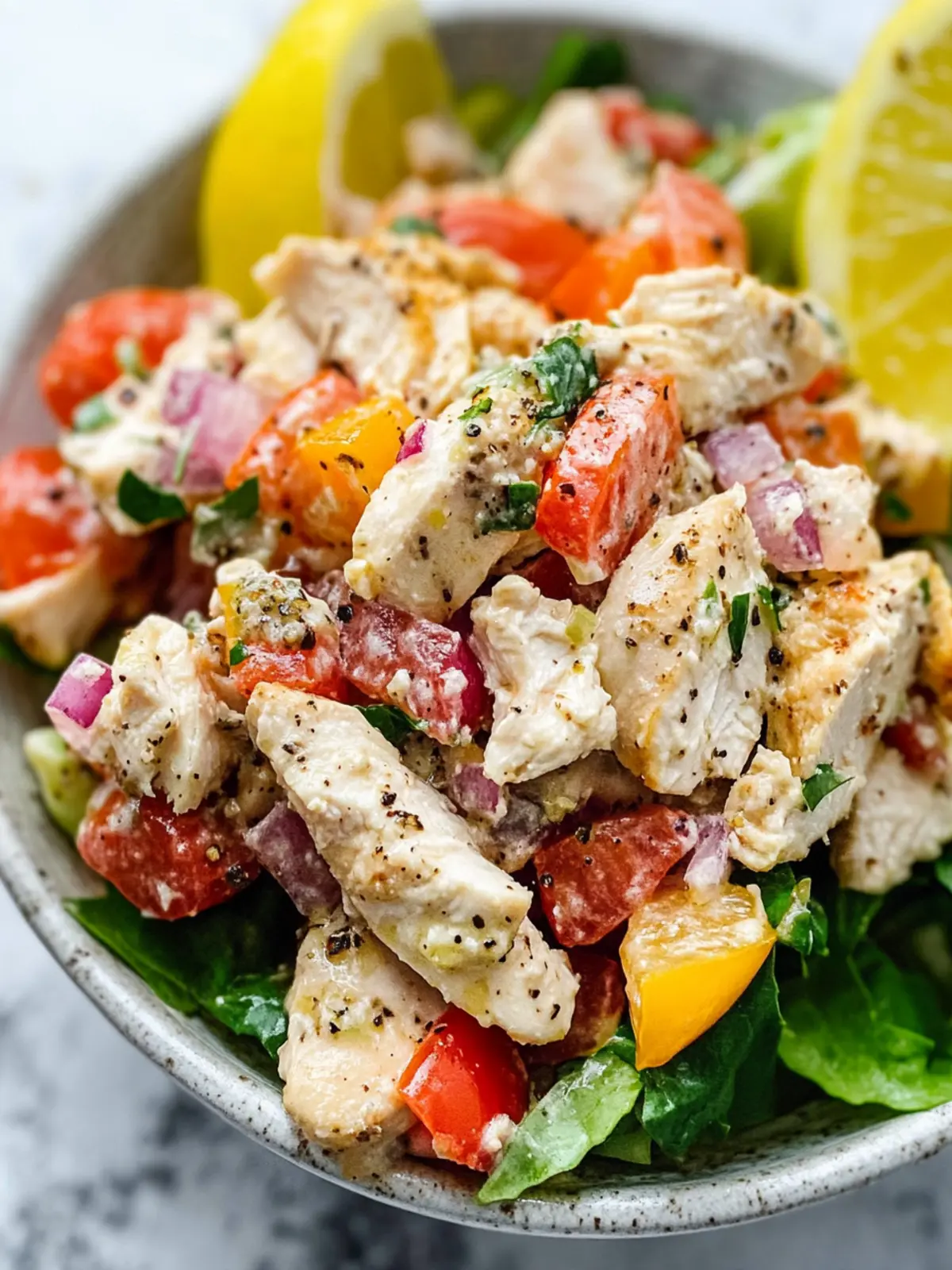 Italian Grinder Chicken Salad: A Flavor-Packed Delight! 4 Italian Grinder Chicken Salad