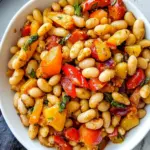 Delicious Greek Style Roasted White Beans with Vibrant Vegetables 8 Greek Style Roasted White Beans with Vegetables