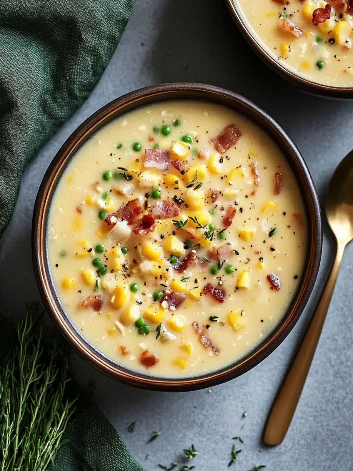 Creamy Corn Chowder with Bacon That'll Warm Your Soul 4 Corn Chowder with Bacon
