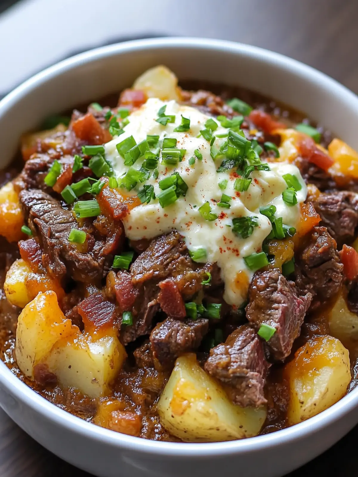 Crockpot Loaded Steak and Potato Bake for Cozy Nights 5 Crockpot Loaded Steak and Potato Bake
