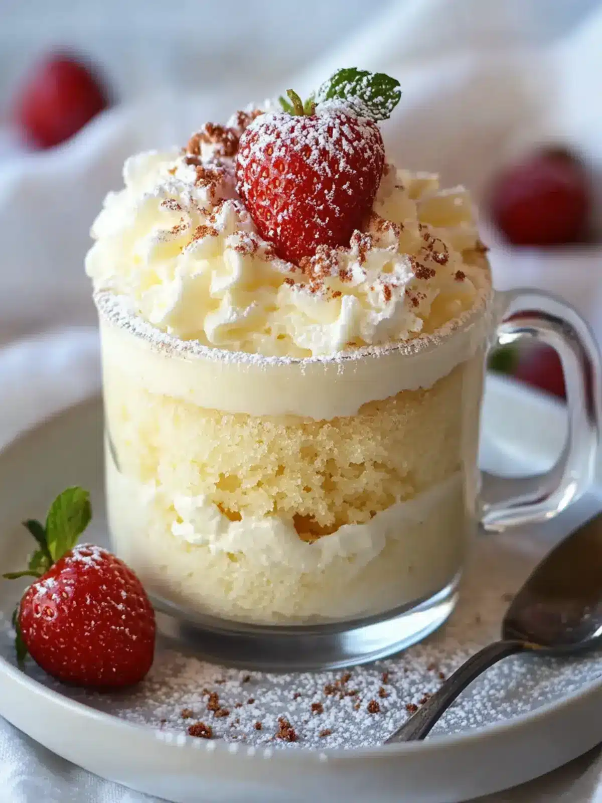 Indulge in Easy Vanilla Mug Cake in Just 3 Minutes 3 Vanilla Mug Cake