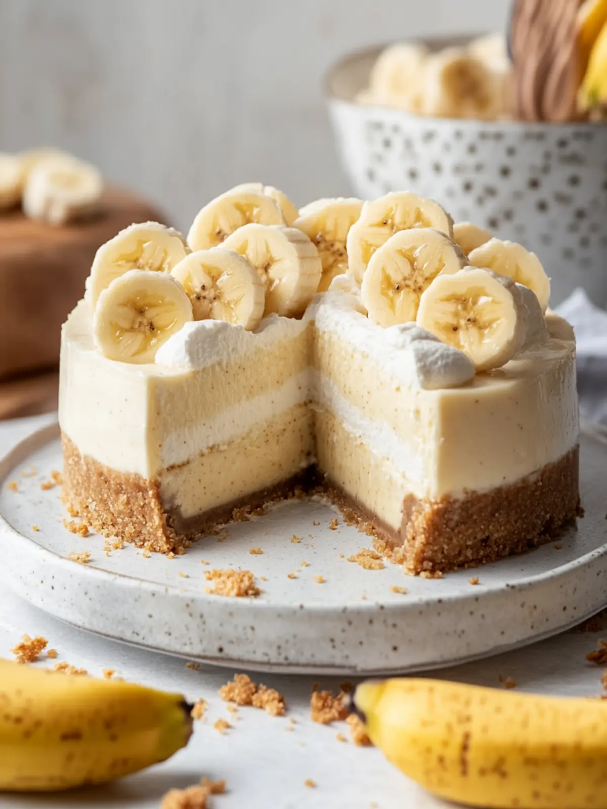 Indulge in a Creamy Banana Pudding Cheesecake Delight 3 Banana Pudding Cheesecake