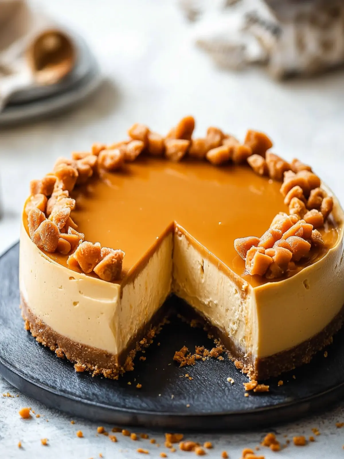 Indulge in Loaded Butterscotch Cheesecake Bliss Today 3 Loaded Butterscotch Cheesecake